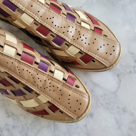 Newchic woven braided open heel boots size 11 - Picture 3 of 10